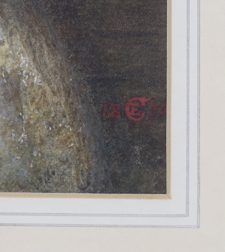 Ernest Crofts R.A. (1847-1911), pastel, portrait of Mary, Queen of Scots, monogrammed and dated, 1890, 33 x 25cm